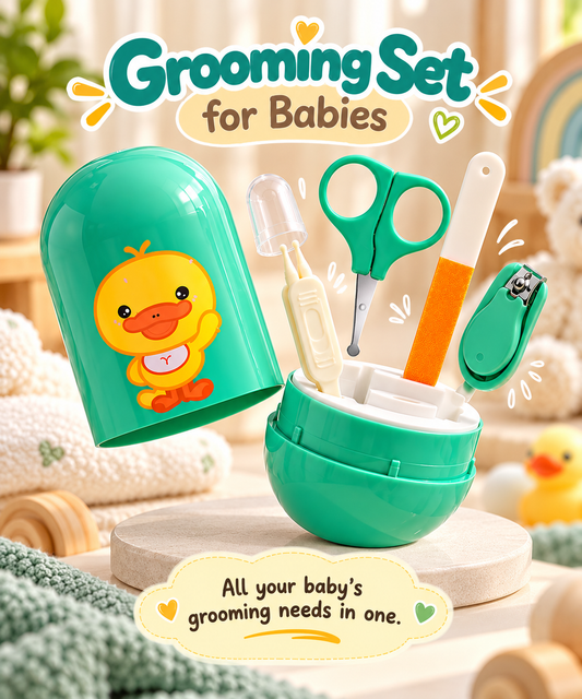 🐥 Little Duckling Baby Grooming Set
