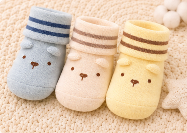 Cuddle Pals – Pastel Animal Socks | Pack of 3 Pairs