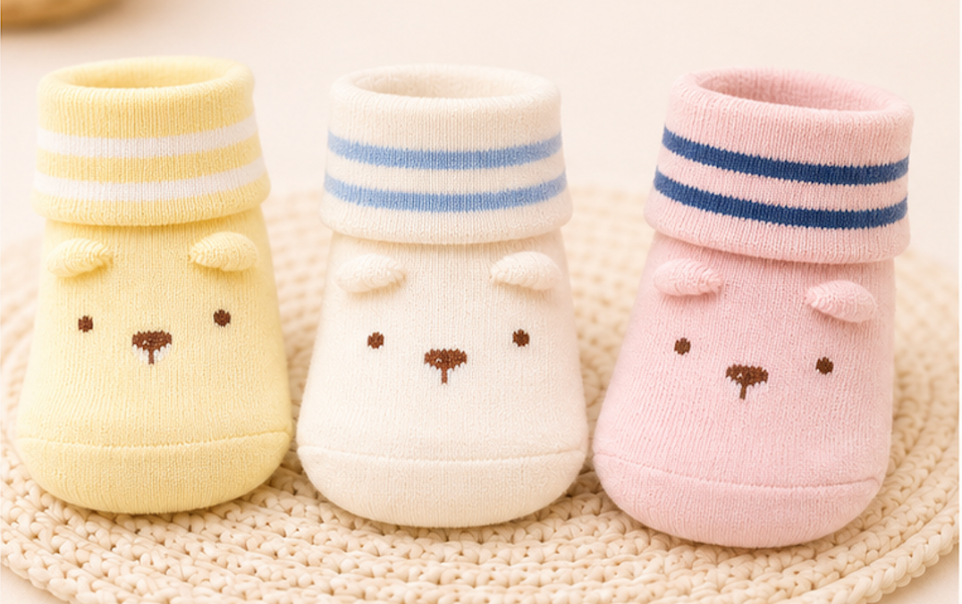 Cuddle Pals – Pastel Animal Socks | Pack of 3 Pairs