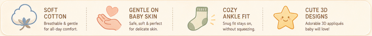 Little Animal Hugs Socks | Set of 2 Socks | Kitty and Smily Fox