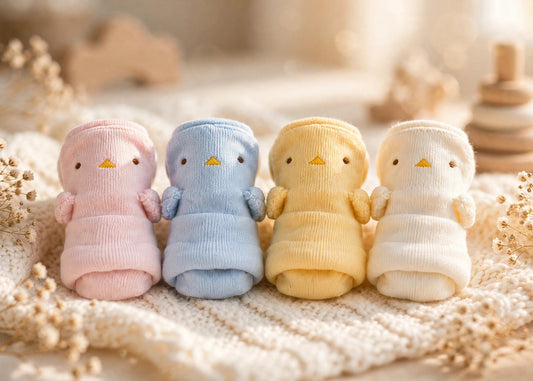 Pastel Chick Baby Socks - set of 2